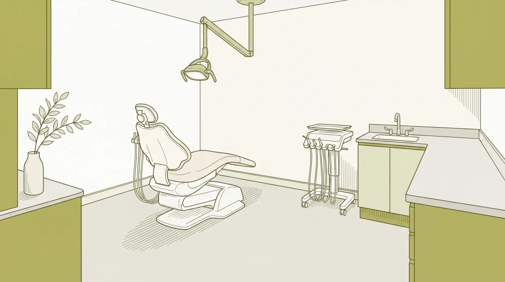 An empty Robina dental surgery stands ready for an assessment of tooth pain or damage.